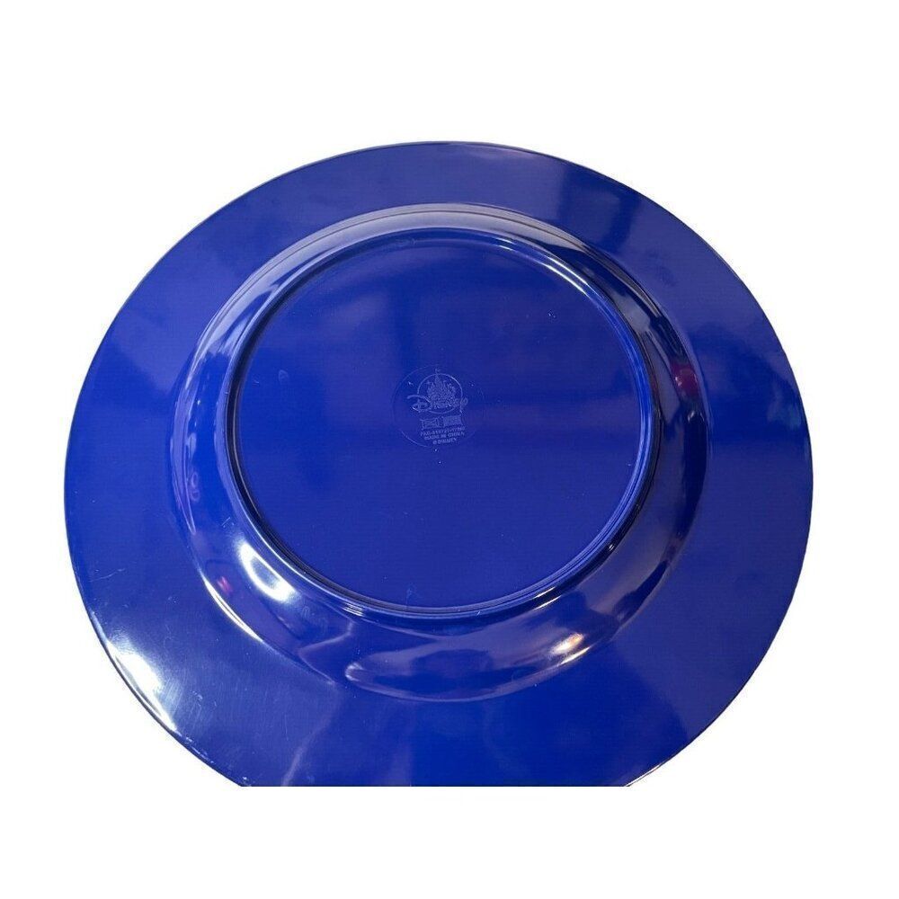 Disney Park Malamine Cinderella Castle Blue 11" Rim Dinner Plate Blue - Picture 7 of 8